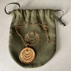 Jane Win PROTECT JW Original Pendant “Gardez Bien” French for “Guard Well” 14kt